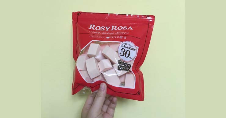 日本Rosy Rosa五角型化妆海绵30个装，懒人最爱！