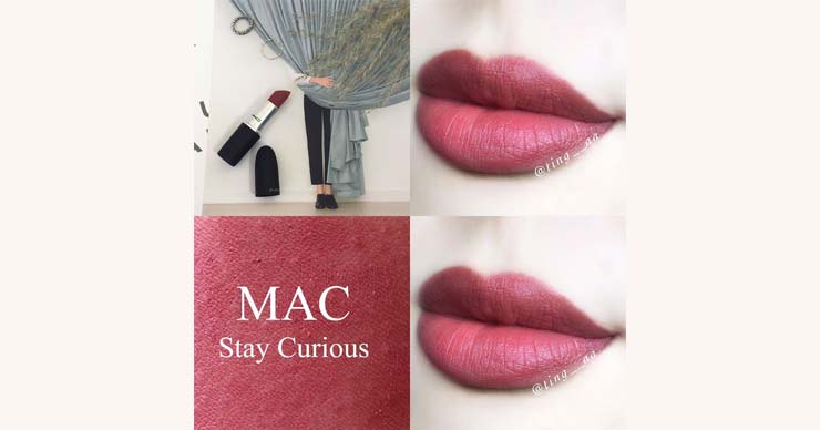 MAC 923 Stay Curious杏桃珊瑚试色,很日常的颜色