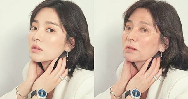 <b>当“变老滤镜”遇上不老女神?套在宋慧乔脸上居然变刘德华？泫雅一点都没变！</b>
