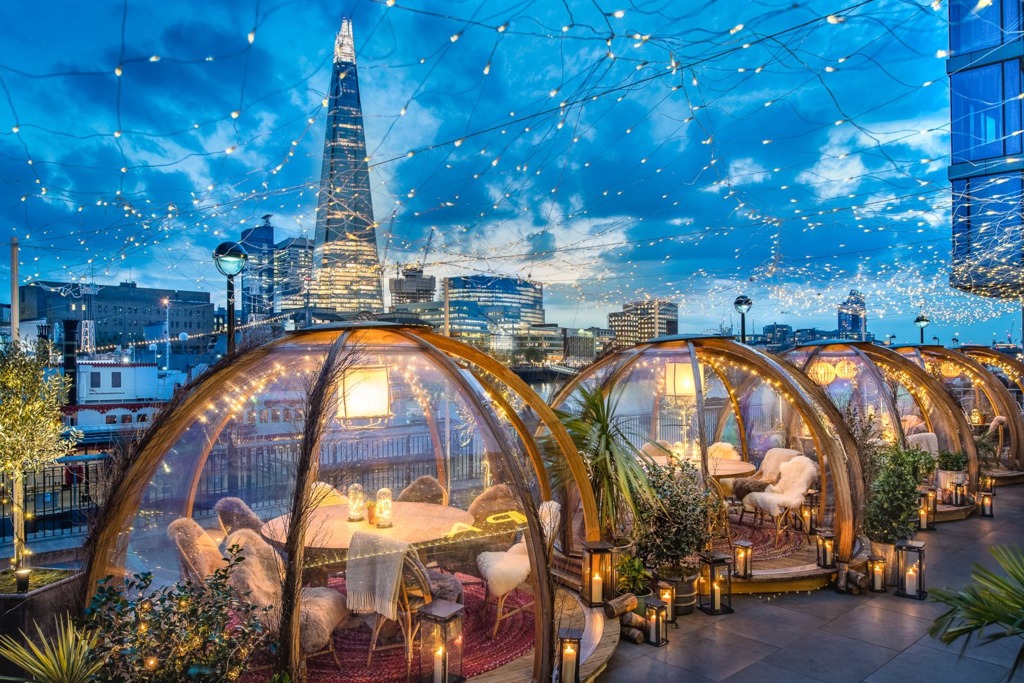 旅游必去打卡地！英国伦敦人气打卡餐厅「Coppa Club」　置身梦幻玻璃屋欣赏泰晤士河夜景