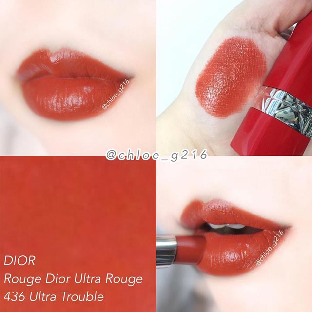 Dior红管436口红试色分享，光是看就有一种莫名奢华感