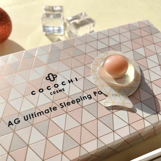 日本cocochi cosme品牌--AG抗糖小肌蛋睡眠面膜使用评测