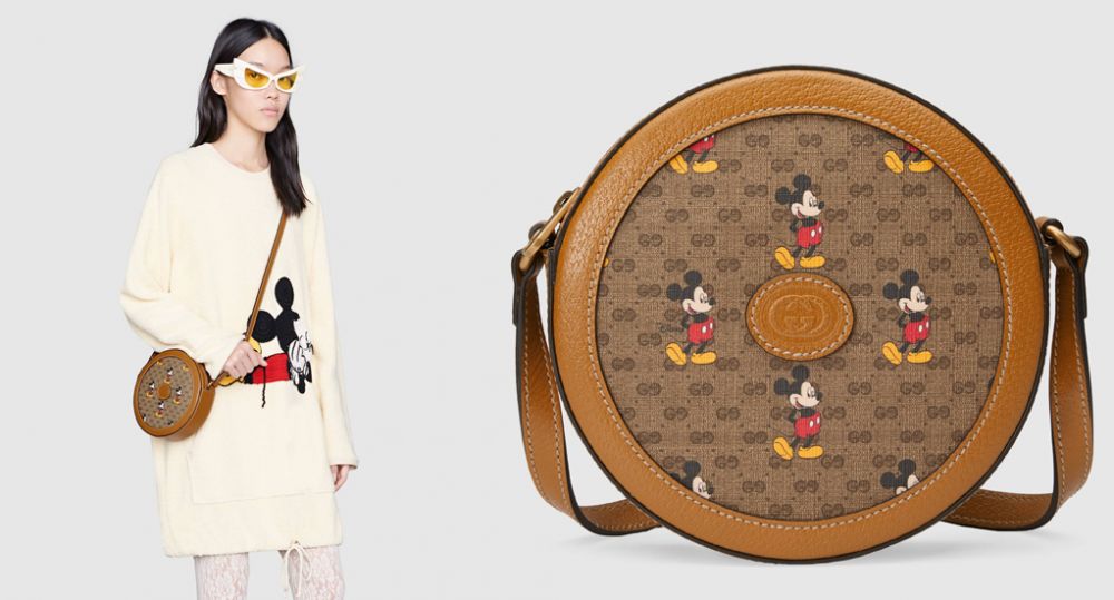 4. Disney x Gucci圆形肩背袋（售价：HK$9,600）