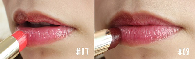 OPERA金管唇膏日本限定色#07粉莓#08酒红试色心得 | 芝士妞儿