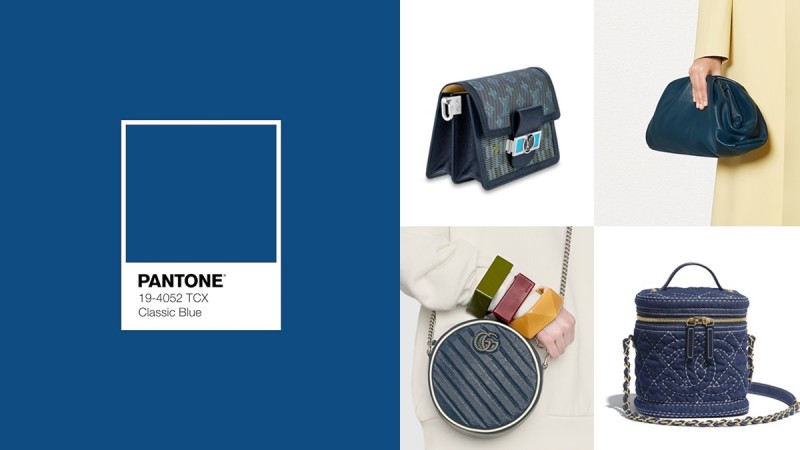 盘点PANTONE 2020年度色「经典蓝」精品包、配件，云朵包、相机包、口红包都有
