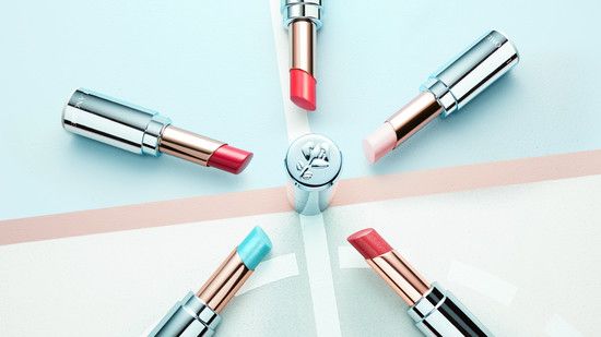 日本LANCOME绝美冰蓝唇膏管，9色玻璃水亮