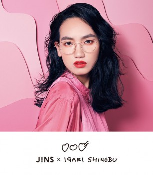 JINS睛姿合作款时尚眼镜 自带彩妆效果