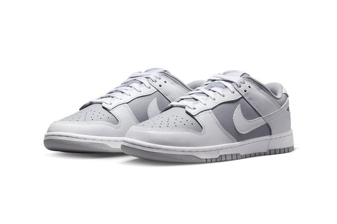 Nike Dunk Low 极简灰白登场，清冷格调如 Dior x Nike Jordan！