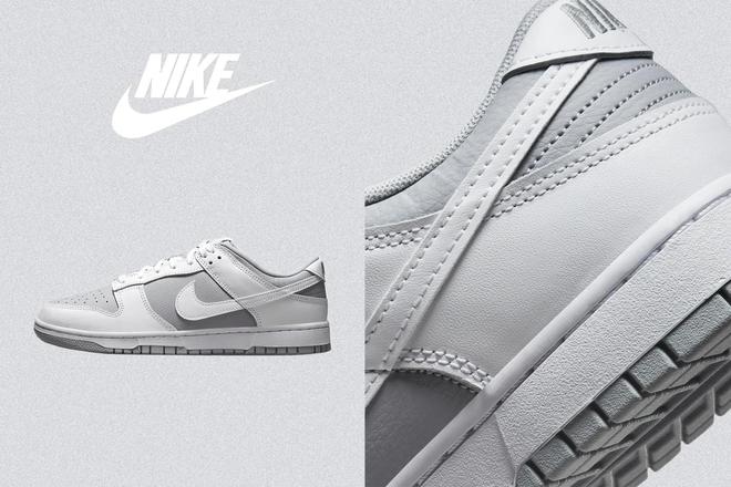 Nike Dunk Low 极简灰白登场，清冷格调如 Dior x Nike Jordan！