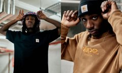 Carhartt WIP和猿人头BAPE®合作伦敦门店限定系列即